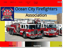 Tablet Screenshot of oceancityfirefighters.com